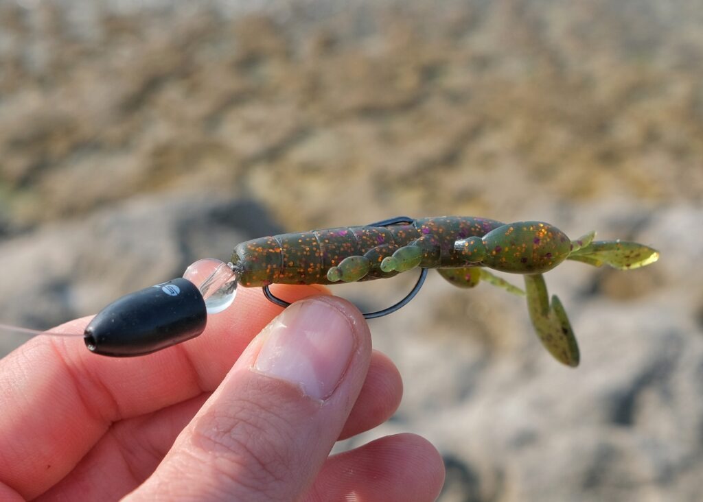 Soft plastic creature bait for ballan wrasse